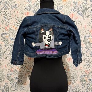 Denim Jacket with Muffin Design